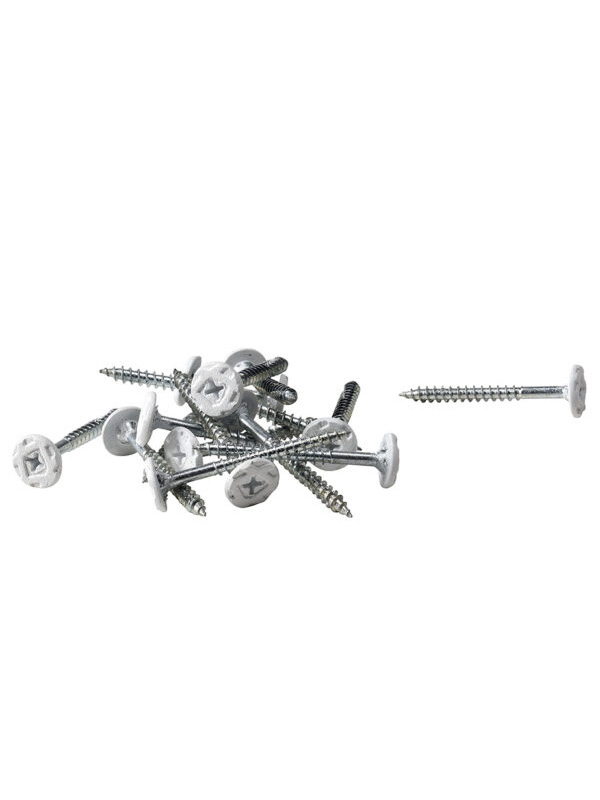 Wood wool screws PH2 White